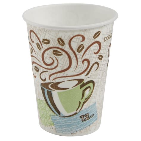 Dixie® PerfecTouch® (5342DX) Insulated 12 oz. Paper Hot Cup by Georgia-Pacific, Coffee Haze, 20 ...