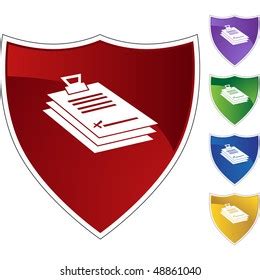 Clipboard Web Button Isolated On Background Stock Vector (Royalty Free) 48858409 | Shutterstock
