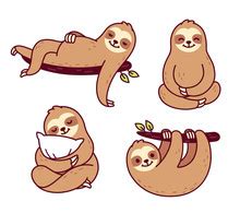 Sloth Clipart Illustration Free Stock Photo - Public Domain Pictures