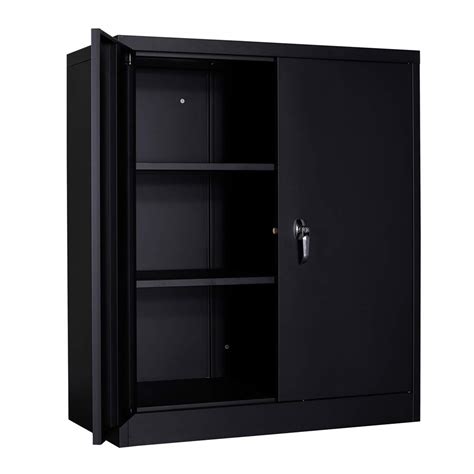 Buy GREATMEET Metal Storage Cabinet with 2 Adjustable Shelves,Metal Garage Storage Cabinet with ...
