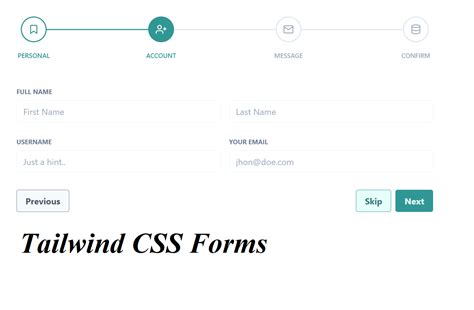 34+ Tailwind CSS Forms Template [ Demo + Code ]