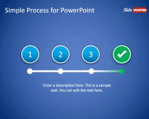 Free Simple Process PowerPoint Template - Free PowerPoint Templates - SlideHunter.com