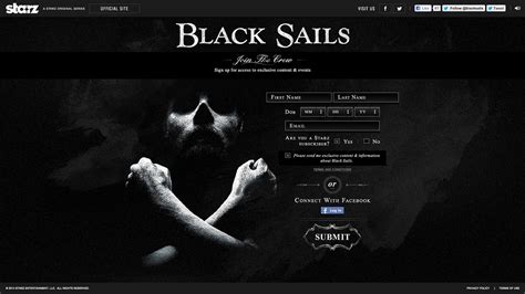 Black Sails Teaser Site on Behance