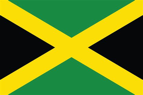 Vector of Jamaican flag. | Custom-Designed Icons ~ Creative Market