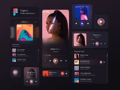 Freebie Music Player App - Figma 🎵 by Diana Shurman on Dribbble