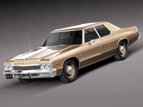 Dodge Monaco 1974 3D Model MAX OBJ 3DS FBX C4D LWO LW LWS - CGTrader.com