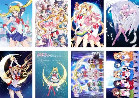 Sailor Moon Anime 8 Piece Poster Set – Anime Arere??