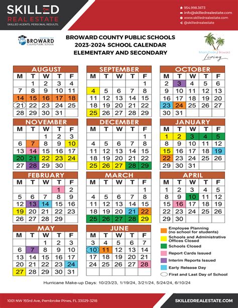 2023-2024 Broward School Calendar » Miami-Dade / Broward Living