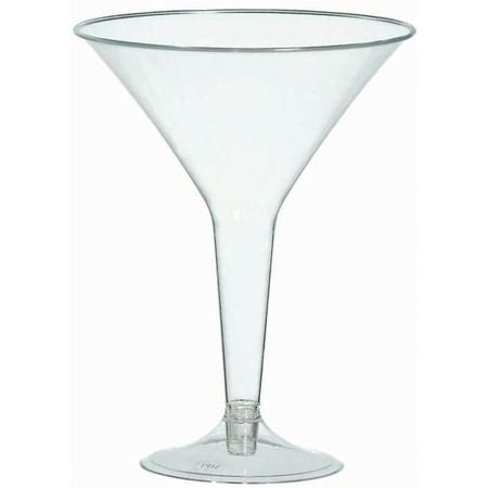 Plastic Martini Glasses, 8 oz, 20/Pkg - Walmart.com