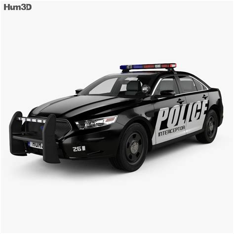 Ford Taurus Police Interceptor sedan with HQ interior 2016 3D model ...