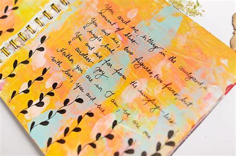 How To Include Lyrics In Your Art Journal: A Mindful Art Experience ...