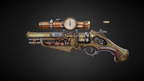 Steampunk Gun - Download Free 3D model by Andriy Shekh (@sheh5262) [0175dfd] - Sketchfab