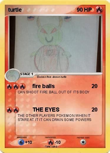 Pokémon turtle 288 288 - fire balls - My Pokemon Card