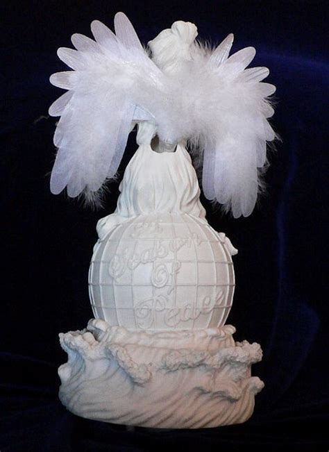 Angel Figurine | Season of Peace | Rotating | Fiber Optic | Mark Klaus