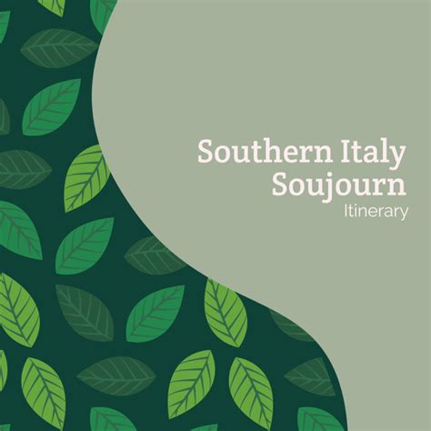Southern Italy Itinerary Template - Edit Online & Download Example | Template.net