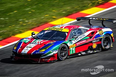 Ferrari 488 GTE monopolises the front row at Spa