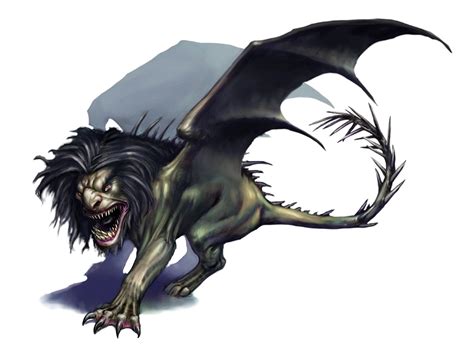 Manticore - Pathfinder PFRPG DND D&D 3.5 5th ed d20 fantasy | Fantasy ...