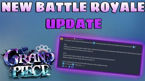 [GPO] NEW Game Mode and New UPDATE System - YouTube