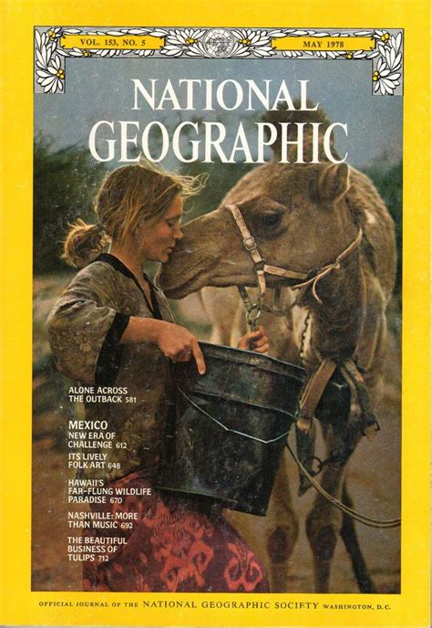 National Geographic Magazine May 1978 Robyn Davidson Alone Across The ...