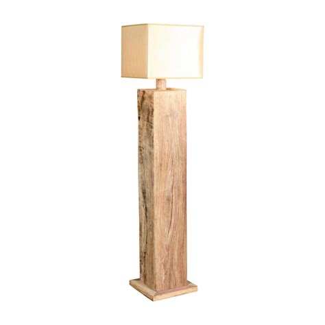 Distressed Wood Floor Lamp | Rustic floor lamps, Light wooden floor, Wooden lamp