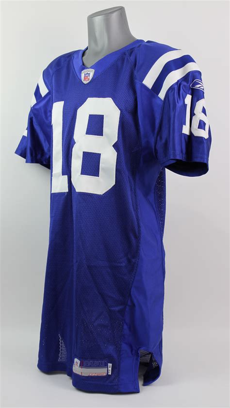 Lot Detail - 2002 Peyton Manning Indianapolis Colts Home Jersey (MEARS LOA)