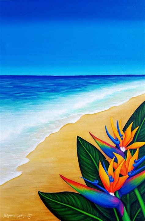 BEACH STROLL | Painting, Canvas painting, Nature art painting