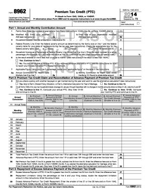 Elder Source Community: Irs Form 8962 Printable