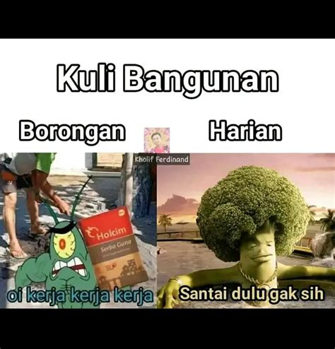 Meme Lucu Serba-serbi Kuli Bangunan