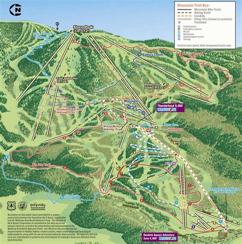 Steamboat Springs Bike Trail Map - Steamboat Co • mappery