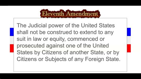 11th Amendment - YouTube