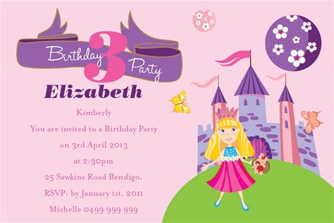 Birthday Invitation Wording For Kids | Drevio Invitations Design