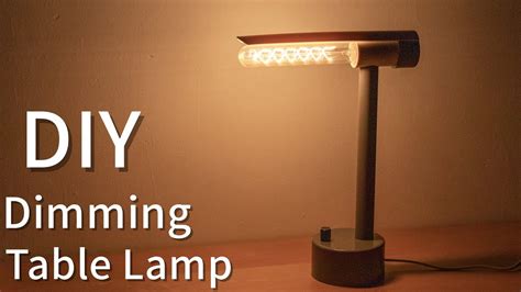 How to make a dimmable table lamp - YouTube