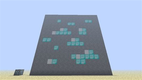 Diamond ore 3D pixelart Minecraft Map