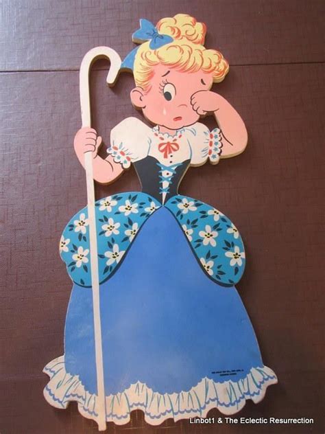 Vintage 1940s Little Bo Peep Wall Hanging Girl's Room | Little bo peep ...