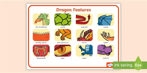 Dragon Word Mat (l'insegnante ha fatto) - Twinkl