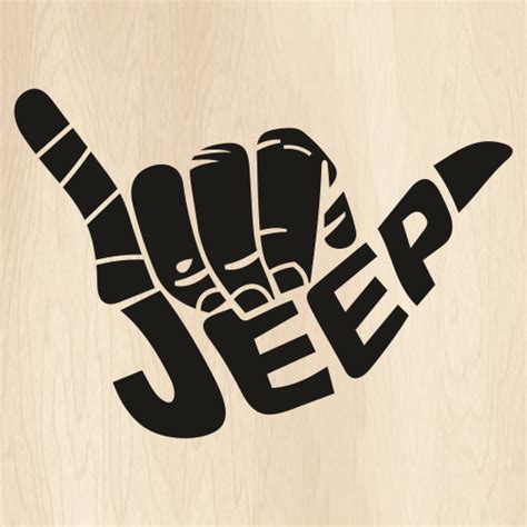 Jeep Hang Loose SVG | Jeep Wave vector File | Jeep Shaka Svg Cut Files | PNG, SVG, CDR, AI, PDF ...