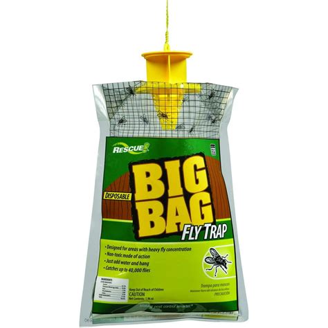 RESCUE Outdoor Non-Toxic Disposable Big Bag Fly Trap - Walmart.com ...