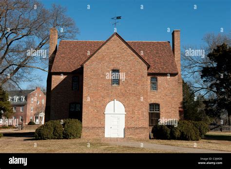 Colonial State House Building in Historic St Mary's City, Maryland Stock Photo - Alamy