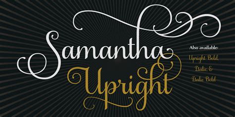 Samantha Script Upright PRO Fonts