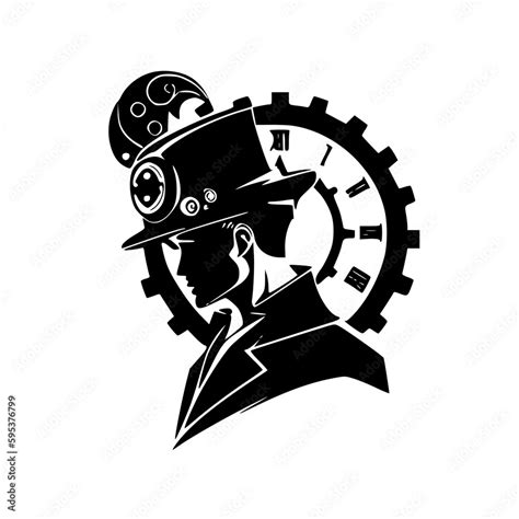 Steampunk | Minimalist and Simple Silhouette - Vector illustration Stock Vector | Adobe Stock