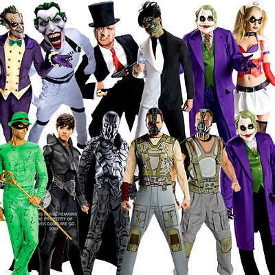 Halloween Villains Adults Fancy Dress Book Week DC Character Mens Ladies Costume | eBay