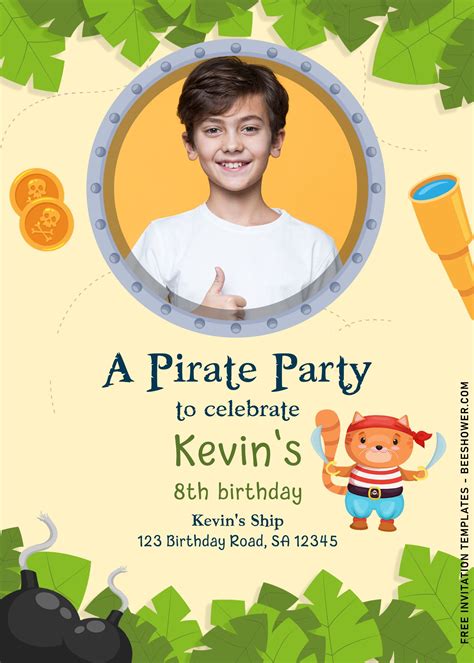 9+ Pirate Party Invitation Templates | Beeshower