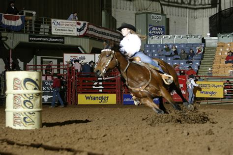 [Barrel Racing at Cowtown Coliseum] - The Portal to Texas History