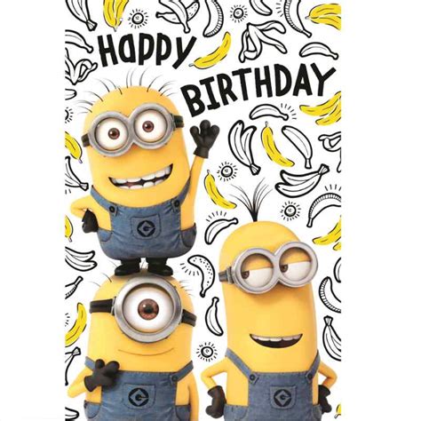 Minions Birthday Card