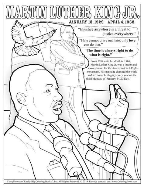 Mlk Day Coloring Pages