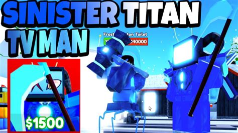 Sinister Titan TV Man in Toilet Tower Defense Showcase & Its Powerful - YouTube