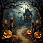 Halloween House Outside Free Stock Photo - Public Domain Pictures