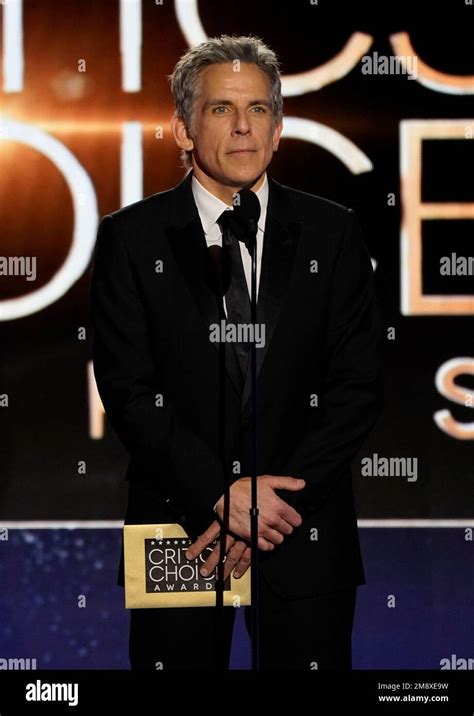 Ben Stiller presents the award for best actress at the 28th annual Critics Choice Awards at The ...