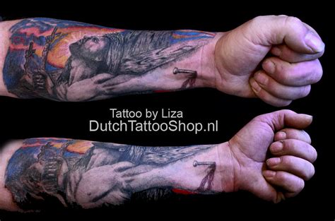 jesus-jezus-3d-effect-arm-tattoo-kruis | Dutch Tattoo Shop | Flickr