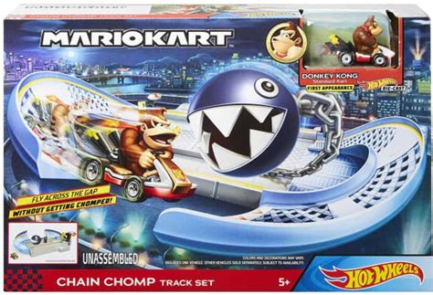 Hot Wheels Mario Kart Chain Comp 164 Track Set with Donkey Kong Mattel Toys - ToyWiz